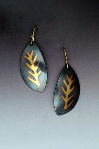 MB-E437 Earrings Black Forest $148 at Hunter Wolff Gallery